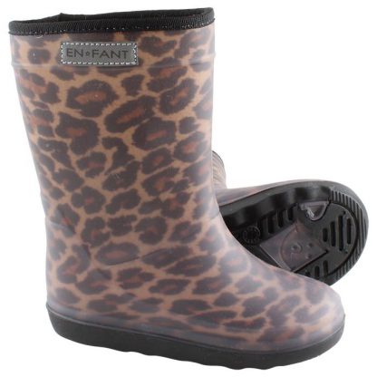 enfant thermoboots leopard brown