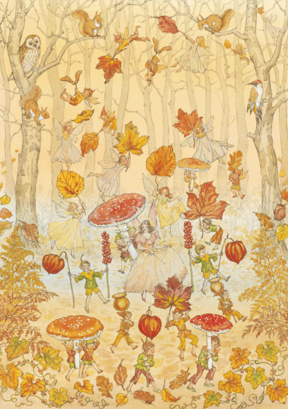 ansichtkaart molly brett autumn procession