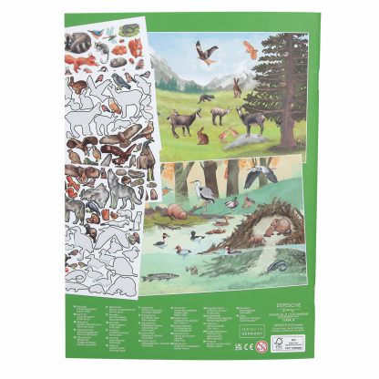 stickerboek create your wild forest