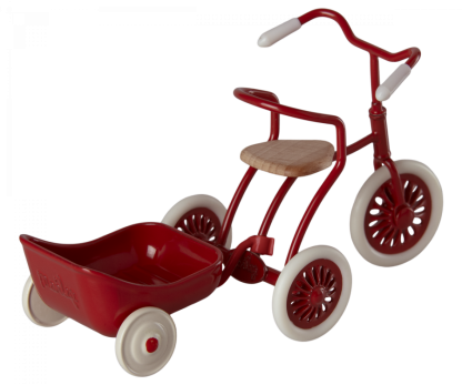 Maileg Tricycle hanger, Mouse - Red