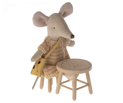 Maileg Table and stool set, Mouse