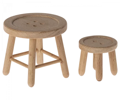 Maileg Table and stool set, Mouse