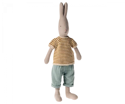 Maileg Rabbit size 3, Classic - Knitted shirt and pants