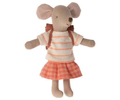 Maileg Tricycle mouse, Big sister - Coral