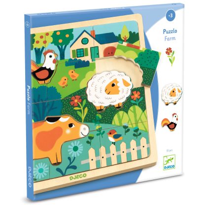 Djeco Puzzlo farm - FSC 100%