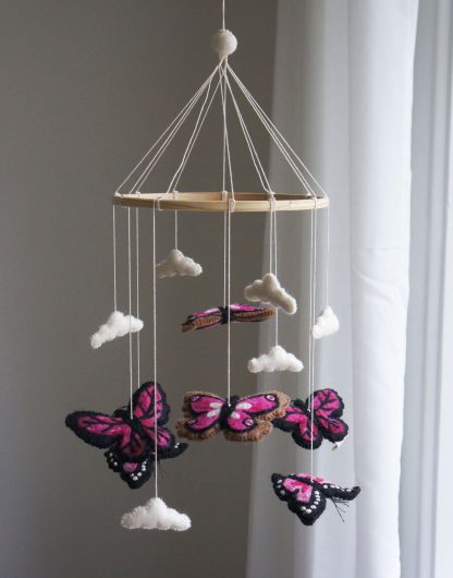 Gamcha Mobile, Butterfly, Pink