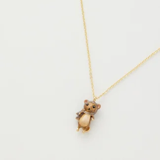 Fable England Enamel Ralph Mouse Necklace