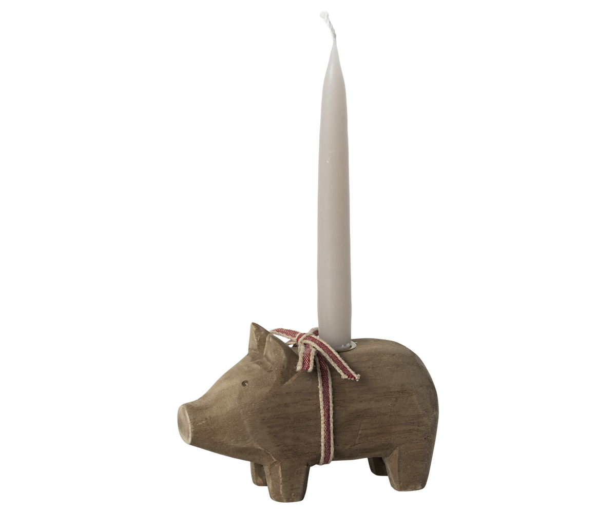 Maileg Candle holder, Small pig