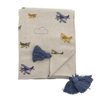 Bloomingville Plane Throw, Nature, Recycled Cotton