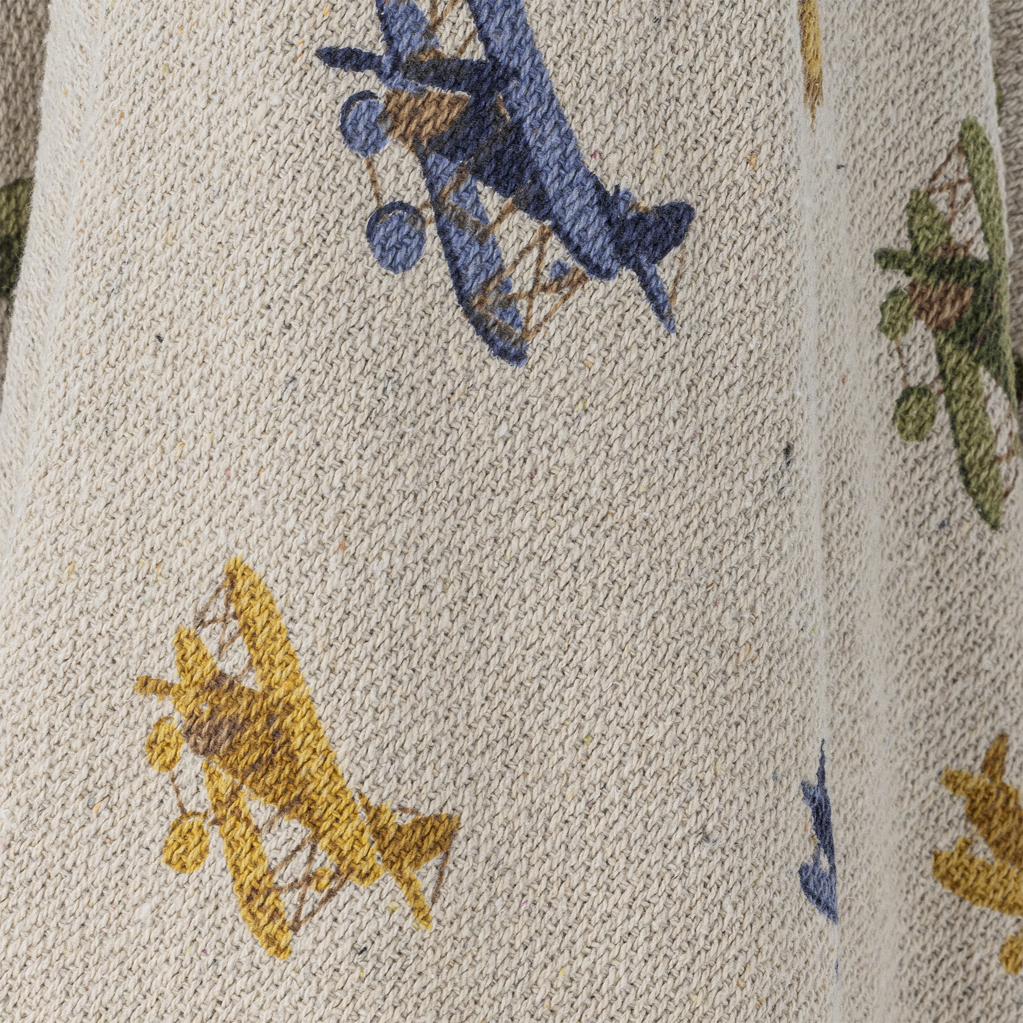 Bloomingville Plane Throw, Nature, Recycled Cotton