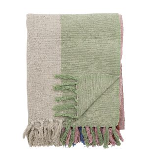 Bloomingville mini Kitta Throw, Nature, Recycled Cotton