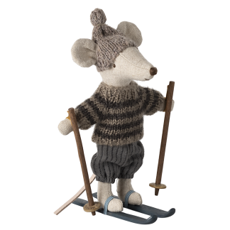 Maileg Winter mouse with ski set