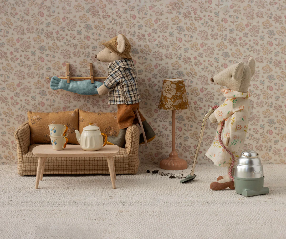 Maileg Coffee table, Mouse – Nature Maileg Coffee table, Mouse - Nature