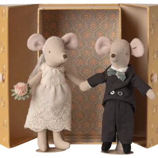 Maileg Wedding mice couple in box, Mum and Dad