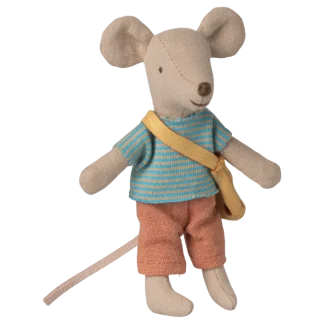 Maileg Little brother mouse with bag