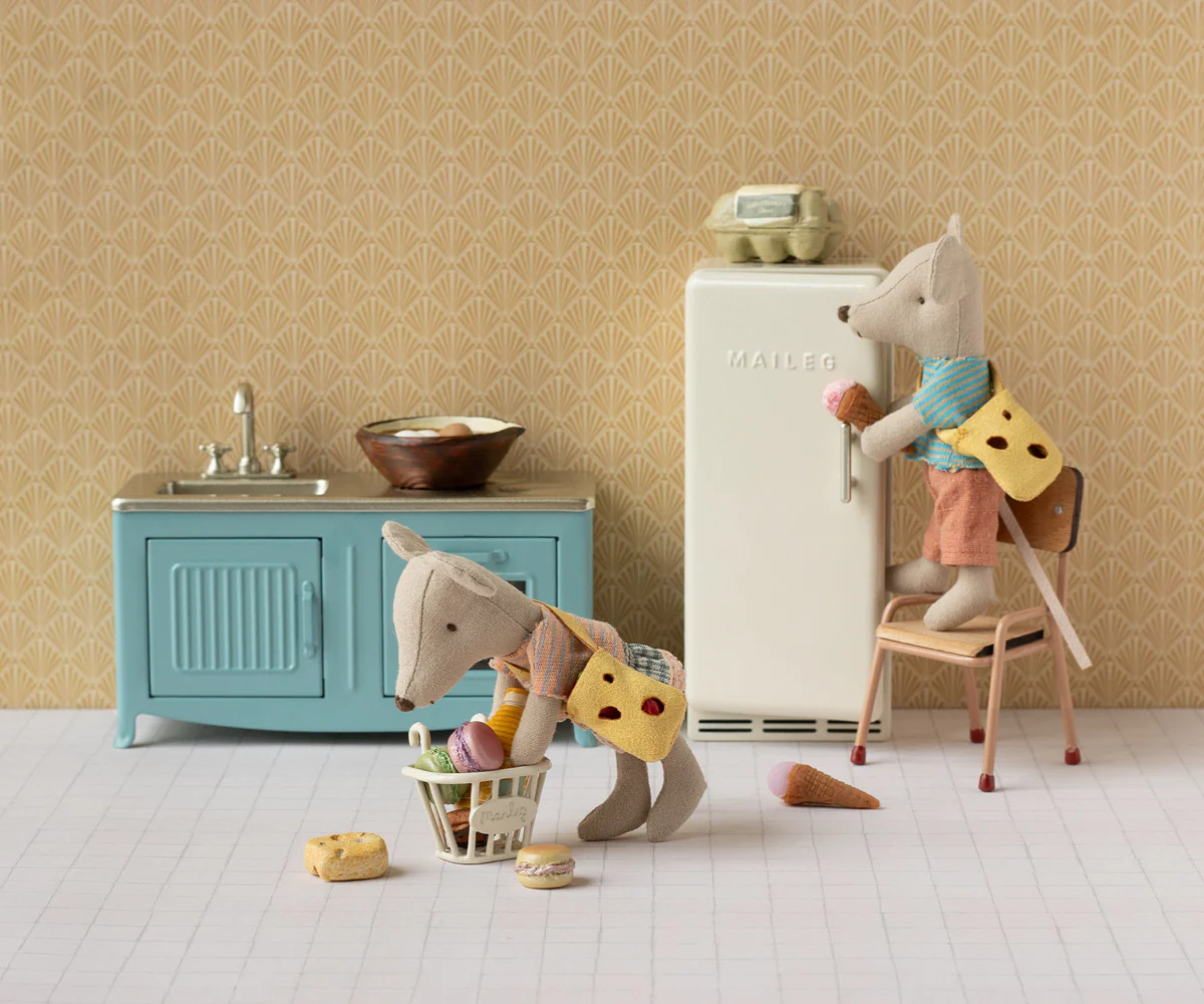 Maileg Little brother mouse with bag