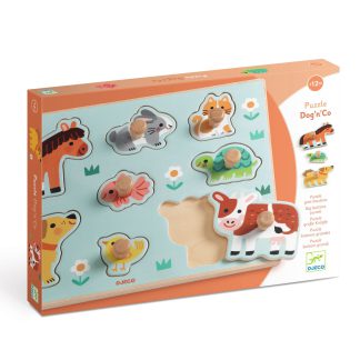 Djeco Houten Puzzel Dog'n'Co