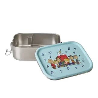 Rice Small Stainless Steel Lunch box - Blue - Snoopy Print