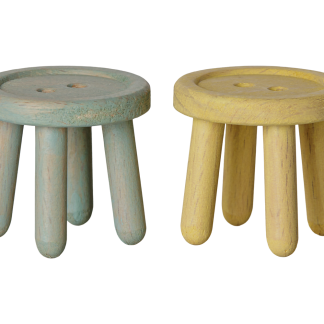 Stool set, Mouse - Mint/Light yellow