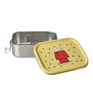 Rice Lunch box Soft Yellow - Snoopy Print